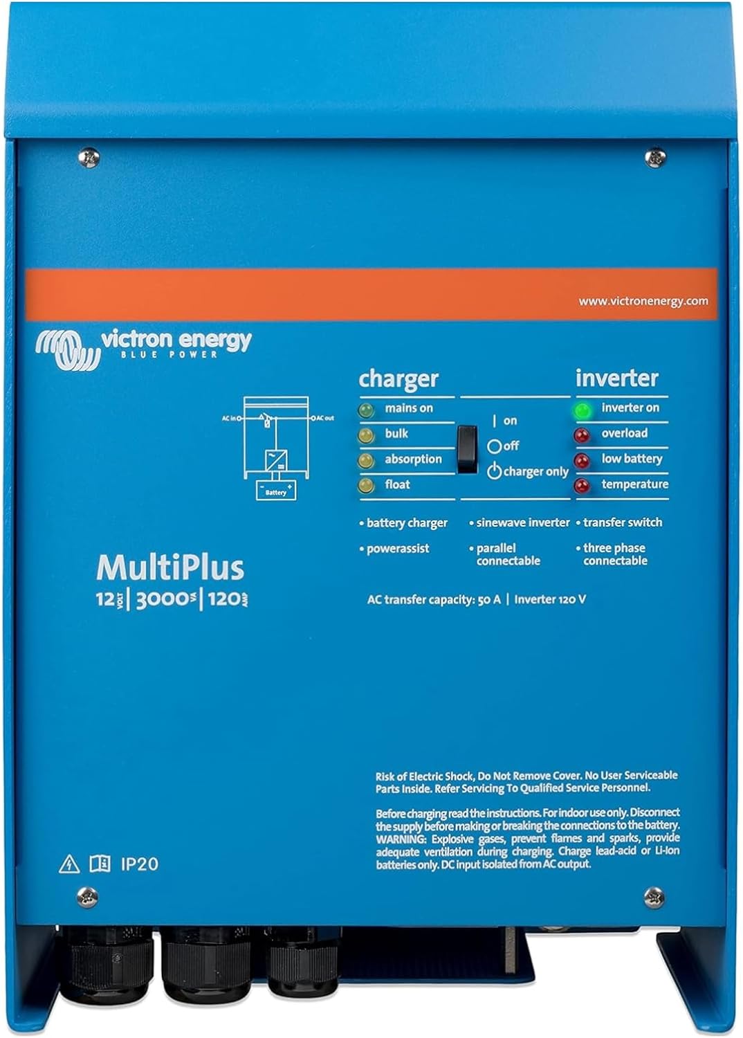 Victron Multiplus II 12Volt 3000Watt Pure Sine Inverter/Charger