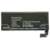 CE-APIP4G Cell phone replacement battery Apple 1420mAh
